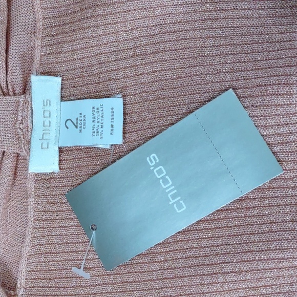 Chico's "Gypsy Queen" Shimmer Cardigan Sweater - Picture 5 of 8